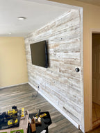 Reclaimed drevo – obkladové stenové panely s efektom White Wash (bal. 2,23 m²)