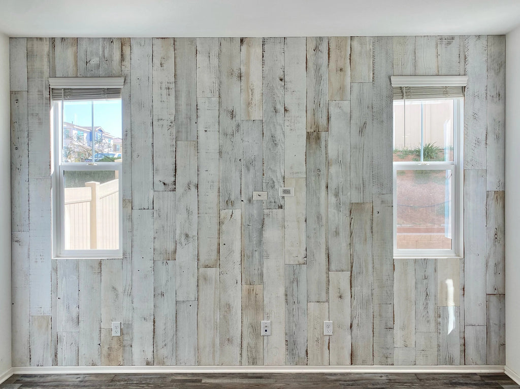 Reclaimed drevo – obkladové stenové panely s efektom White Wash (bal. 2,23 m²)